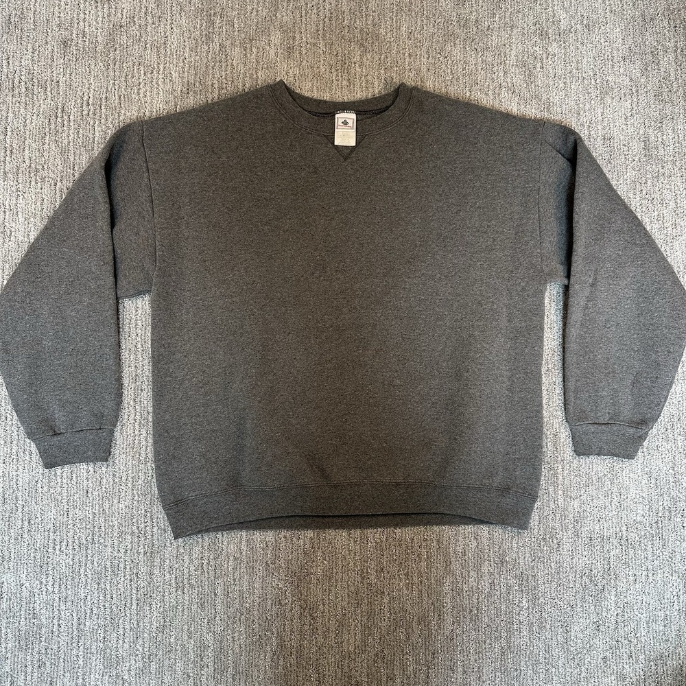 VTG Foot Locker Crewneck Sweatshirt Men's Size 3XL Gray Blank Sportswear 90s